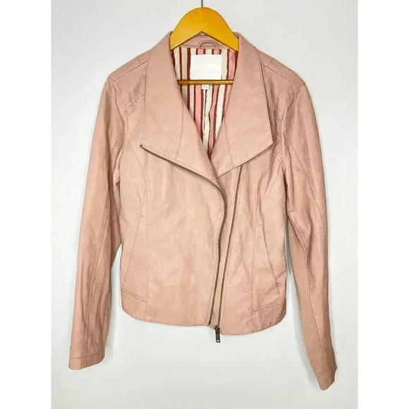 Ett:Twa by Anthropologie Jackets & Blazers - Anthropologie Ett:twa Ripley Faux Leather Moto Jacket size PM